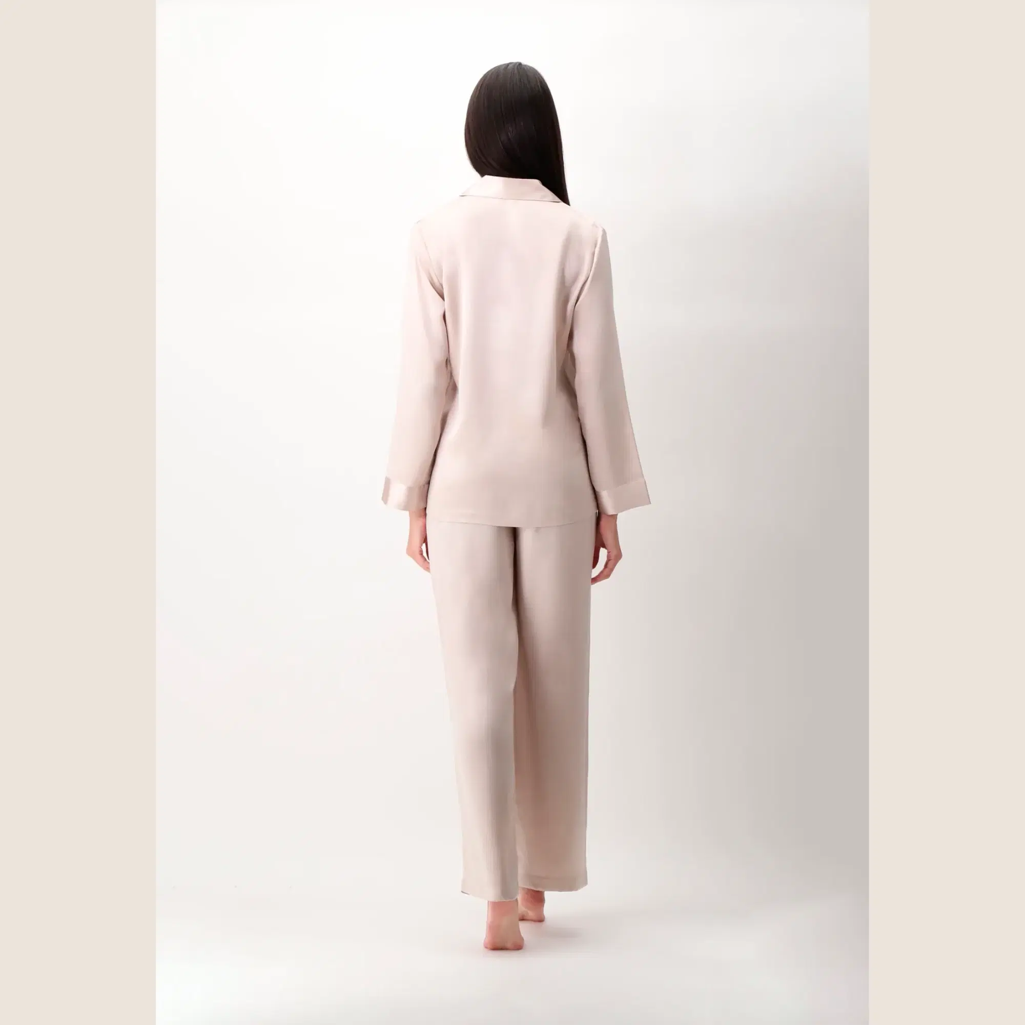 Luna di Seta Silk Pyjamas Champange