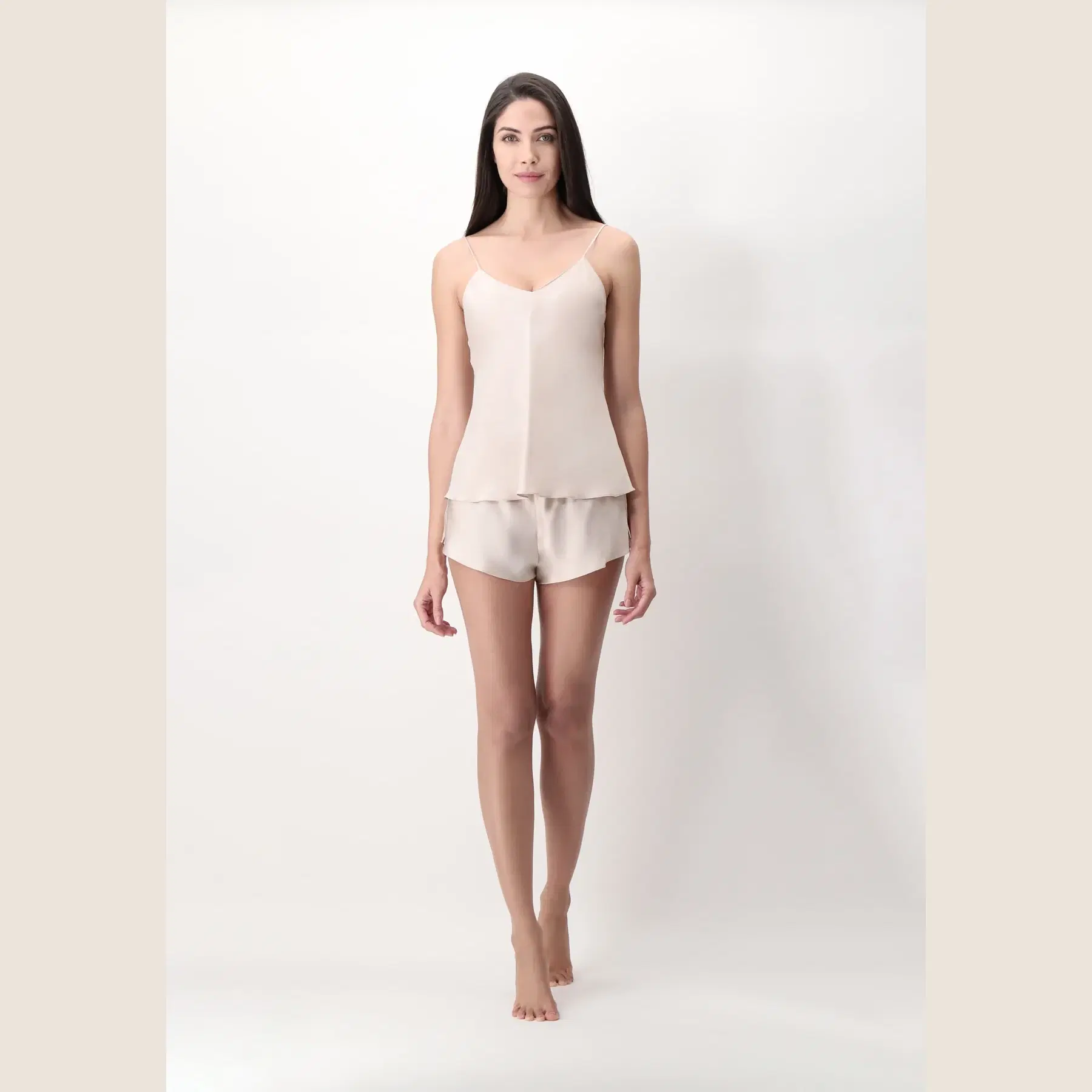 Silk Culotte Champagne (19 momme siden)